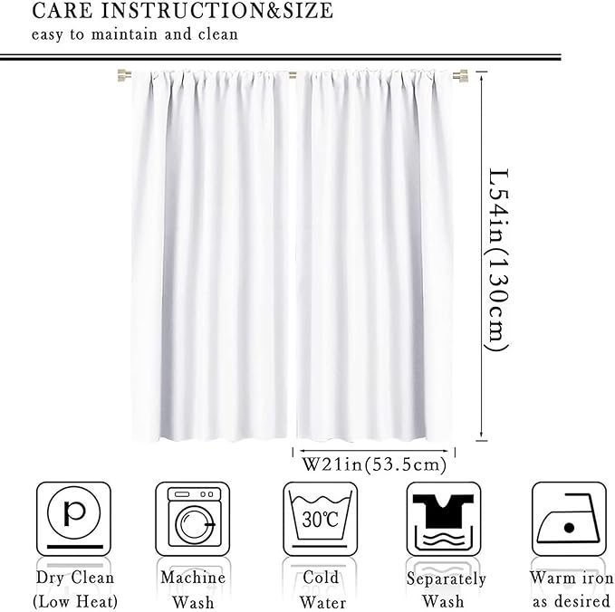 Kids Dinosaur Curtains for Boys Girls Bedroom Decor Cartoon Dino Colorful Cute Funny Wildlife Animal Printed Blackout Rod Pocket Window Drapes for Baby Nursery Playroom Living Room W21xL54in 2 Panels