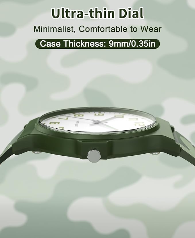 Kids Analog Watch Boys Girls, 30M Waterproof, Sports Watch for Boys, Easy to Read Children's Thin Dial Wrist Watches with Soft Band, for Ages 5-15 Kids Great Birthday Gifts Christmas Day