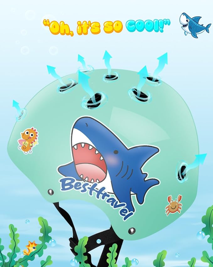 Kids Helmet, Toddler Adjustable Kids Ages 3-8 Years Old Boys Girls Multi-Sports Safety