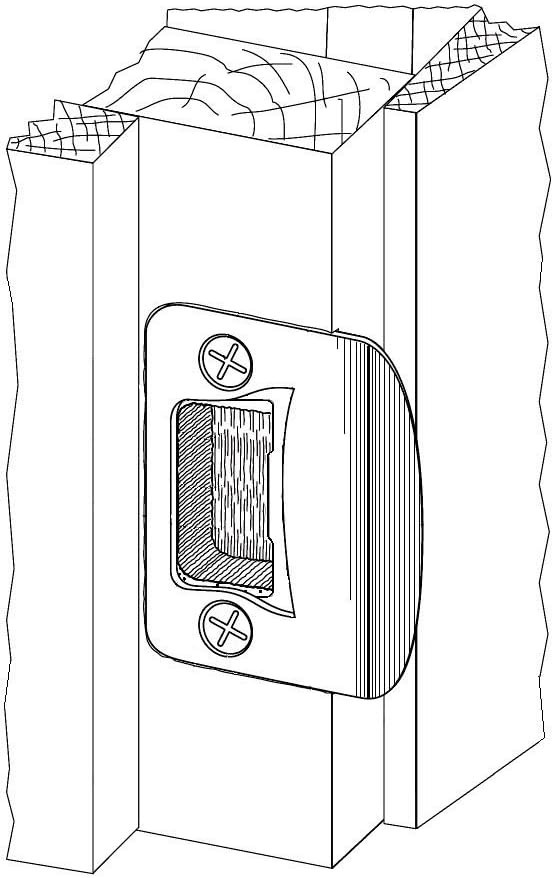 Gator Door Latch Restorer - Strike Plate (Oil Rubbed Bronze)