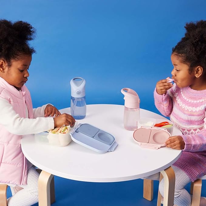 b.box Snack Containers for Kids, Toddler Snack Box Container, Reusable Small Bento Box for Lunch, School & Travel, Leak Proof, BPA free, Dishwasher Safe, Ages 4 months+ (Blush Crush, 12oz capacity)