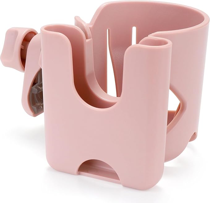 Accmor Universal Cup Holder, Stroller Cup Holder with Phone Holder, 360° Rotatable Large Caliber Designed Bottle Holder for Stroller, Bike, Wheelchair, Walker, Scooter