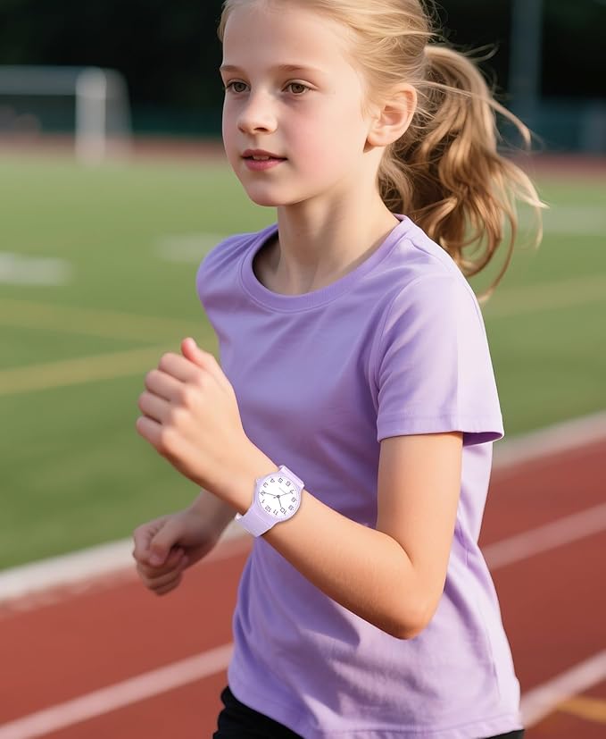 Kids Analog Watch Boys Girls, 30M Waterproof, Sports Watch for Boys, Easy to Read Children's Thin Dial Wrist Watches with Soft Band, for Ages 5-15 Kids Great Birthday Gifts Christmas Day