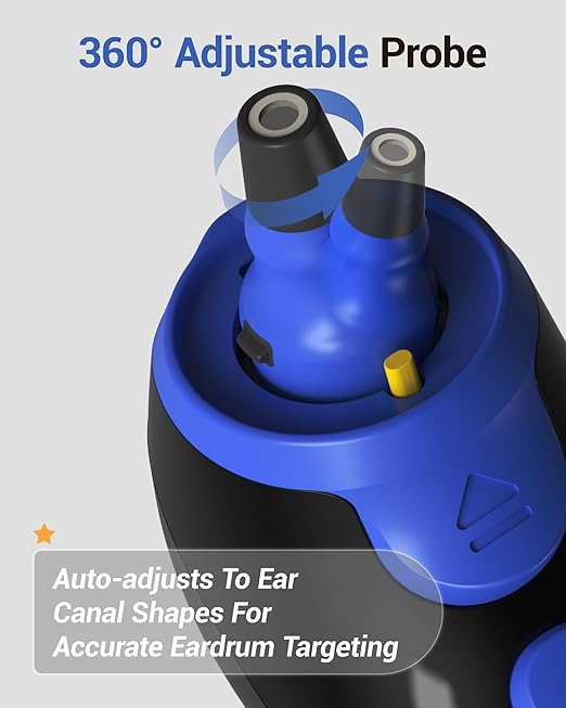 Ear Thermometer with Heated Probe, High Accuracy Thermometer for Kids, Adults and Babies with 32 Memory Recall, Mute and Night Light, Includes 21 Disposable Probe Covers, Storage Box