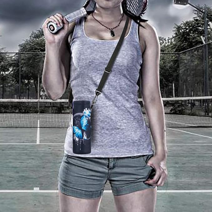 AUPET Water Bottle Bag Carrier,24oz/32oz Insulated Neoprene bottle Sling Holder Case Pouch Cover for 1000ML/750ML Bottles with Shoulder Strap for walking