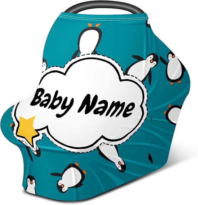 Baby Car Seat Stroller Cover Nursing Cover New Mom Breastfeeding Scarf Soft Stretchy Infant Carrier Cover Car Canopy Coverage