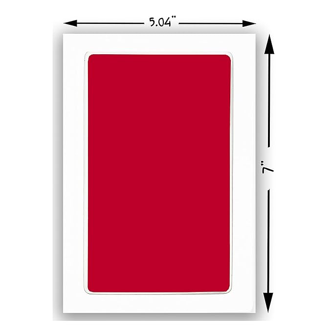 Extra Large Clean Touch Ink Pad for Baby Handprints and Footprints – Inkless Infant Hand & Foot Stamp – Safe for Babies, Doesn’t Touch Skin – Perfect Family Memory or Gift by Tiny Gifts, Red