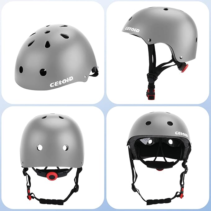 Kids Bike Helmet,Toddler Skateboard Helmets for Ages 2-3-5-8-14 Years Boys Girls，Adjustable Multi-Sport Bicycle Skateboarding Football Roller Skating Scooter Rollerblade Balance Bike Helmet