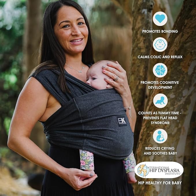 Active Yoga Baby K'tan Baby Carrier Wrap: #1 Easy Pre-Wrapped Baby Sling | Soft Yoga Fabric | UVA/UVB Infant Sun Protection | Breathable Quick Drying | Newborn to Toddler up to 35lb (See Size Chart)