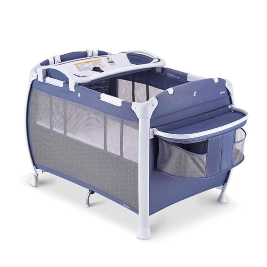 Joovy Room-Playard, Nursery Center, Bassinet, Changing-Table, Slate