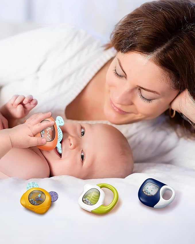 Dearlomum Play Mat and Gym - Piano Tummy Time Activity Mat With 5 Sensory Toys, Music and Lights - Gifts for Newborn 0 to 12 Months (New Pink)