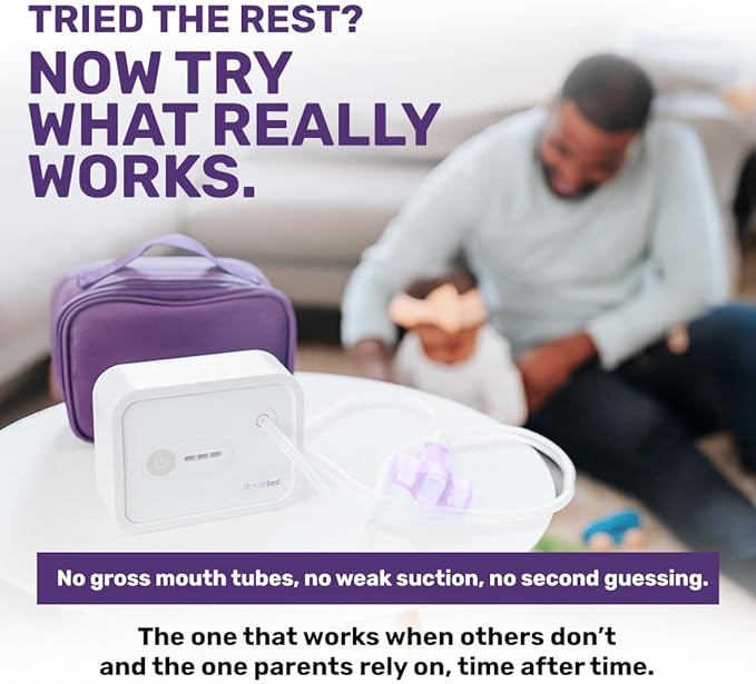Dr. Noze Best - NozeBot | Electric Baby Nasal Aspirator | Hospital Grade Suction | Nose Sucker and Nasal Vacuum | Safe for Infants and Toddlers (Mild to Severe Congestion - The Original NozeBot)