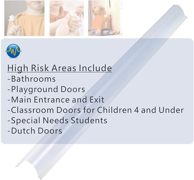 AILUOQI 2 Pack Door Jam Shield Finger Pinch Guard for Baby Proofing, Kids, Hinge Cover Pinch Guard for 90 & 180 Degree Doors Frame & Baby Gate. 47.2" H, 6.7" W