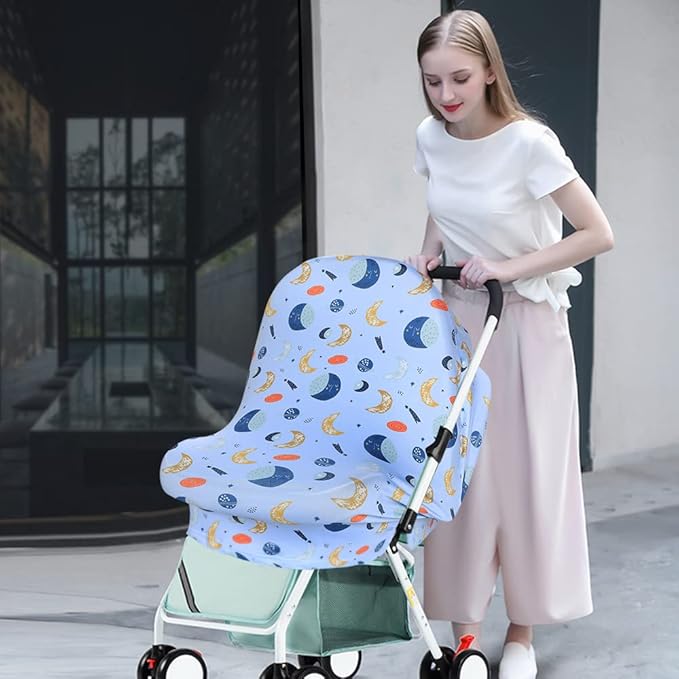 Yoofoss Nursing Cover Breastfeeding Scarf - Baby Car Seat Covers, Infant Stroller Cover, Carseat Canopy for Girls and Boys