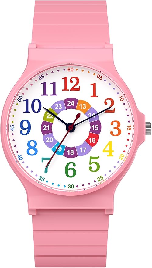 Kids Analog Watch Boys Girls, 30M Waterproof, Sports Watch for Boys, Easy to Read Children's Thin Dial Wrist Watches with Soft Band, for Ages 5-15 Kids Great Birthday Gifts Christmas Day