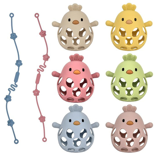 Baby Teething Toys, Teething Toys, Teethers for Babies 3-6 Months, Baby Chew Toys, BPA Free Teether Mitten with Soft Texture for Sensory Exploration and Itching Teething Relief