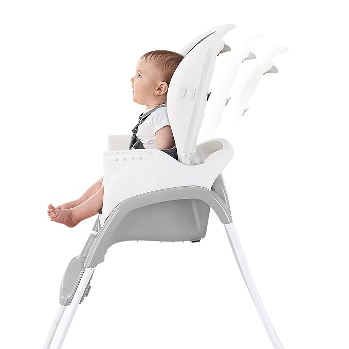 Ingenuity SmartClean Trio Elite 3-in-1 Convertible Baby High Chair, Toddler Chair, and Dining Booster Seat, For Ages 6 Months and Up, Unisex - Slate