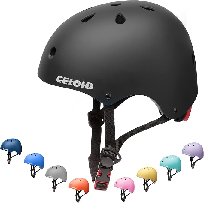 Kids Bike Helmet,Toddler Skateboard Helmets for Ages 2-3-5-8-14 Years Boys Girls，Adjustable Multi-Sport Bicycle Skateboarding Football Roller Skating Scooter Rollerblade Balance Bike Helmet