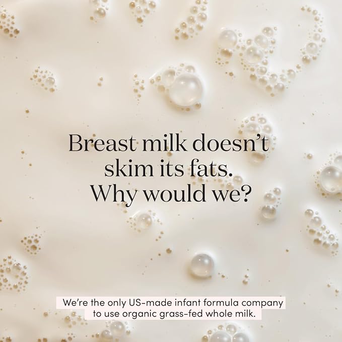 Infant Formula Powder for Infants 0-12 Months, Made With Organic Whole Milk, Clean Label Project Certified, Closest-to-Breast Milk Baby Formula Patented Protein Blend, 24 Ounce (Pack of 4)