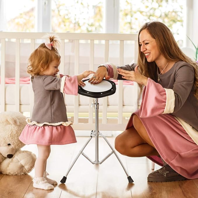 Giantex Percussion Glockenspiel Bell Kit 30 Notes, Xylophone with Adjustable Height Frame, Music Stand, 8" Practice Pad, Bell Mallets, Drumsticks, Carrying Bag, for School Band Beginner Student