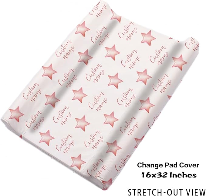 Custom Nursery Crib Bedding Set: Personalized Name 4 Piece Starry Sky Elephant Design Baby Crib Sets for Girls - Toddler Double Layer Blanket Set, Comfortable Crib Bed Sheets for Baby Toddlers