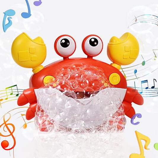Crabby Bubble Bath Toy for Toddlers - Automatic Bubble Maker with 12 Children's Songs - Sing-Along Bath Bubble Machine for Baby, Toddler and Kids - Fun Bathtub Toy for Endless Bubble Play