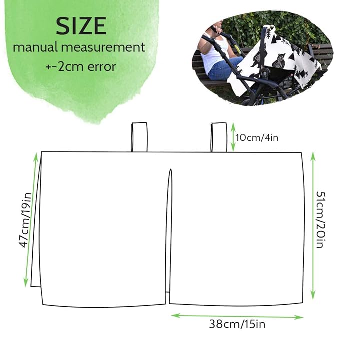 TANOFAR Carseat Covers Baby Boy & Girl, Peekaboo Opening Infant Car Seat Cover for Winter, Warm & Cozy, Bear