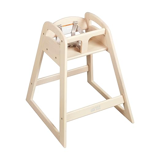 ECR4Kids ASATT High Chair, Toddler Chair, Antique White