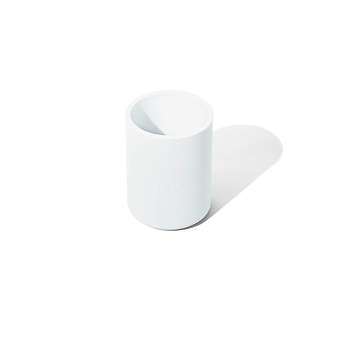 Avanchy Silicone Training Cup – 12 oz Open Cup for Toddlers and Infants – Ideal for Baby Led Weaning and Transitioning from Bottles, Black