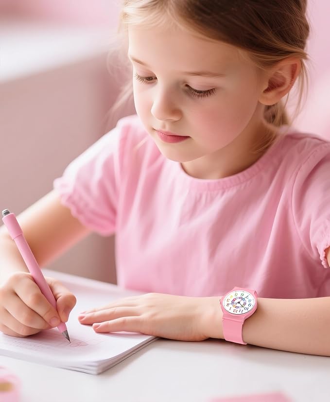 Kids Analog Watch Boys Girls, 30M Waterproof, Sports Watch for Boys, Easy to Read Children's Thin Dial Wrist Watches with Soft Band, for Ages 5-15 Kids Great Birthday Gifts Christmas Day