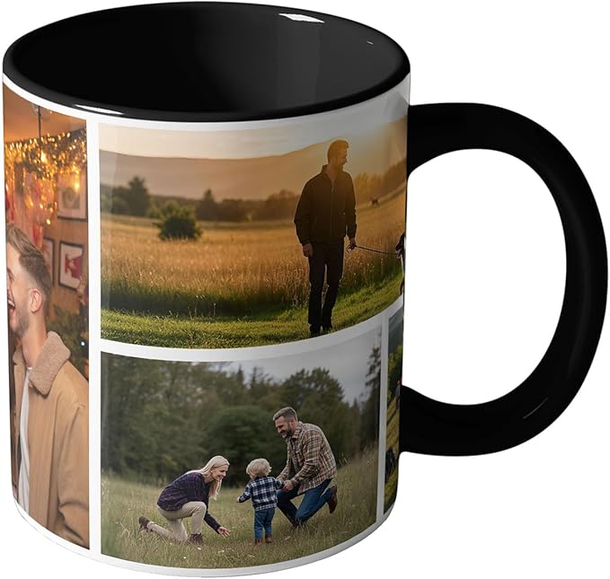 Custom Mug, Customized Photo Coffee Mug Personalized 11 Oz Ceramic Mug with Photo, Taza Personalizadas for Men Women Family