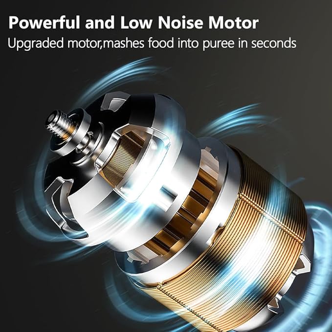 Baby Food Maker Mini Cute and Small Food Processor Puree Blender Grinder Chopper 1.2 Cup Glass Bowl with 6 Blade Electric (Spaceman-White(One Bowl))