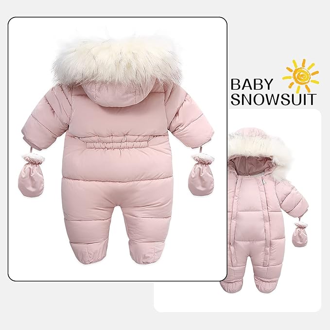 Baby Girl Winter Snowsuit Toddler Jacket Clothes For Boy Infant Jumpsuit Hoodied