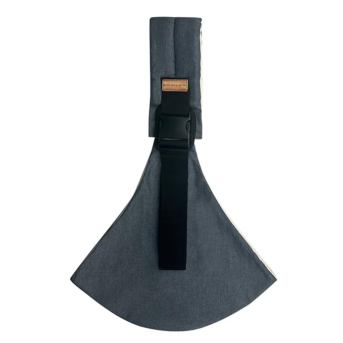 Baby Sling Carrier Newborn to Toddler Adjustable One-Shoulder Design with Hip Seat Support, Labor-Saving Baby Wraps Carrier 10-30 lbs(Gray)