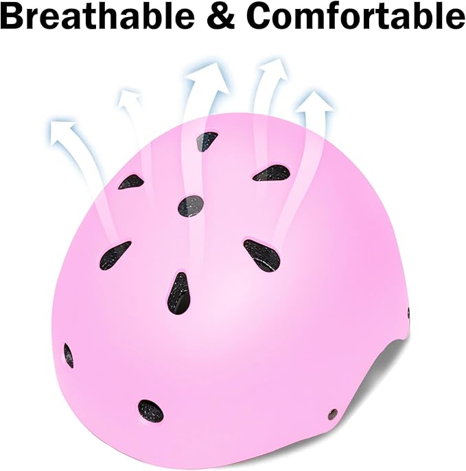 Kids Helmet for 2-3-5-8-14 Ages Girls and Boys, Ventilation and Impact Resistance Toddler Helmet for Multi-Sport Bicycle Scooter Inline Roller Skate and Skateboarding