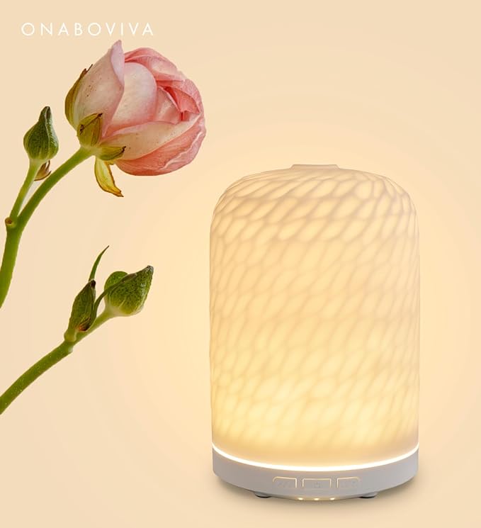 Aromatherapy Diffuser – Ultrasonic Essential Oil Diffuser, Health Night Light, Timer & Auto Shut-Off, BPA-Free, 120ml Diffusers for Home, Office, or Spa