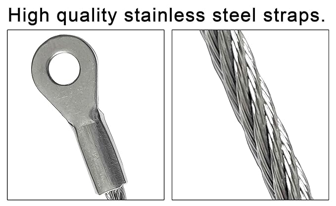 10 inches Stainless Steel Furniture Straps for Baby Proofing, No-Drill Furniture Anchors Earthquake Straps, Prevent Falling and Anti Tip TV Safety Straps, 6 Pcs