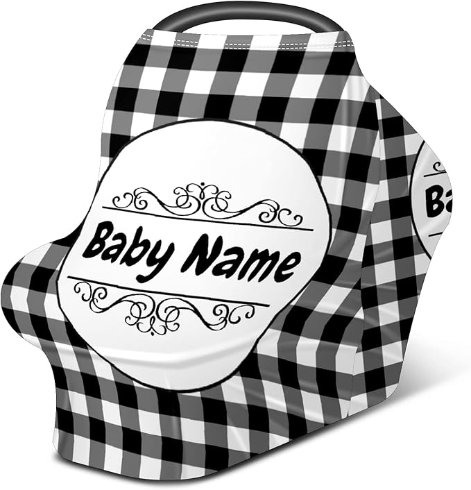 Baby Car Seat Stroller Cover Nursing Cover New Mom Breastfeeding Scarf Soft Stretchy Infant Carrier Cover Car Canopy Coverage