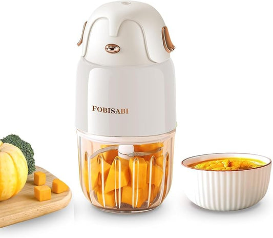 Baby Food Maker - Processor & Blender for Fresh Meals, Fruits, Veggies, Meat & Puree (White)