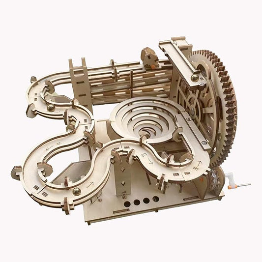 3D Wooden Puzzle Marble Run for Adults Kids - DIY Mechanical Puzzle Assembly Model Building Kit Wood Crafts for Boys and Girls Age 14+ Years Old