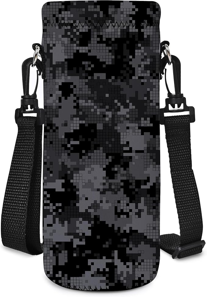 AUPET Water Bottle Bag Carrier,24oz/32oz Insulated Neoprene bottle Sling Holder Case Pouch Cover for 1000ML/750ML Bottles with Shoulder Strap for walking