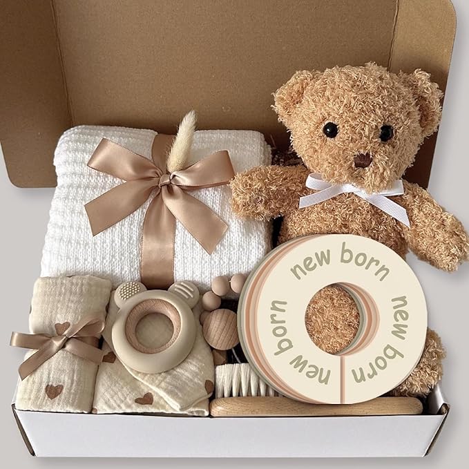 Baby Closet Dividers for Clothes – Earth Tone Round Baby Clothes Dividers for Closet Rod, Nursery Closet Organizer & Decor, Clear Labels for Easy Sorting, Fits Most Rods