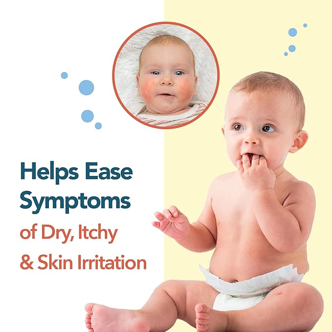 Happy Cappy Baby Shampoo and Body Wash - Eczema Body Wash for Kids, Toddler, Adults, Helps with Dryness, Reduces Itching and Redness, Dermatologist Tested, Fragrance Free - 8 Fl Oz (Pack of 4)