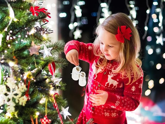 Ivory Baby Shoe Ornament Babys First Christmas Boy or Girl Ornament Cream Porcelain Baby Booties, Can Be Personalized, with Gift Box (2025)
