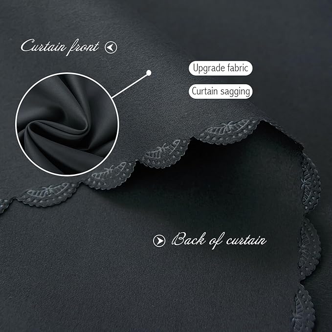 Adhesive Blackout Curtains- Self Stick Shades Window Blinds Curtains No Rod Needed Easy to Hang Curtains, Use for Bedroom, Living Room, Dining Room, Kitchen, Home Office, 59"W X 59"L, Black, 1 Panel