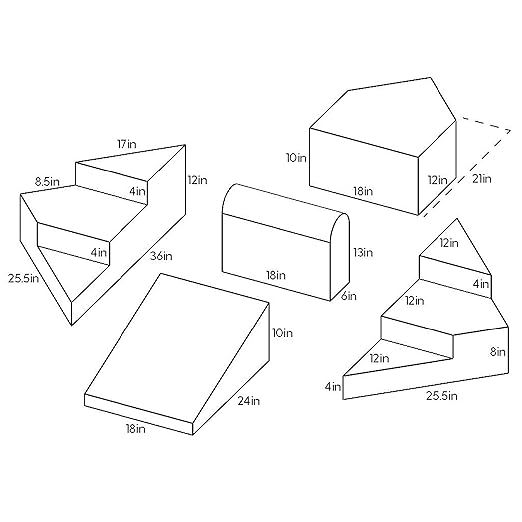 FDP SoftScape Step Up and Slide Corner Climber, Indoor Active Play Structure for Toddlers and Preschoolers, Soft Foam for Crawling and Sliding, Multiple Configurations (4-Piece) - Assorted, 13383