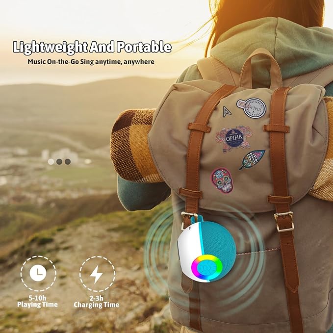 Karaoke Microphone Machine Toys for Kids Adults, Mini Portable Bluetooth Speaker with 2 Wireless Mics, Christmas Birthday Gifts for Boys Girls Ages 3 4 5 6 7 8 9 10 11 12+ Year (Green)