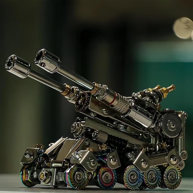 3D Metal Puzzle for Adults,Tank Puzzle Building Set，3D Metal Model Kit, Brain Teaser Puzzles DIY Assembling for Stress Relief - High end Men's Gift