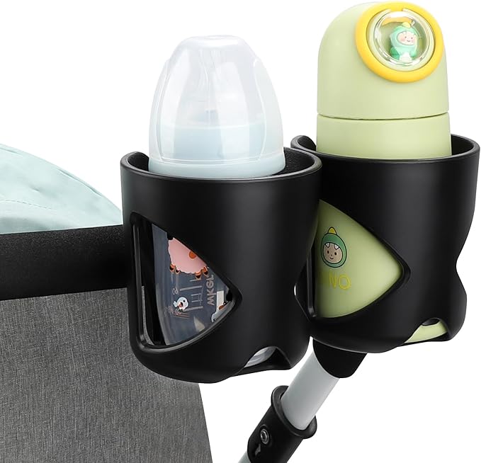 Accmor Universal Cup Holder, Stroller Cup Holder, 360° Rotatable Large Caliber Designed Bottle Holder for Stroller, Bike, Wheelchair, Walker, Scooter
