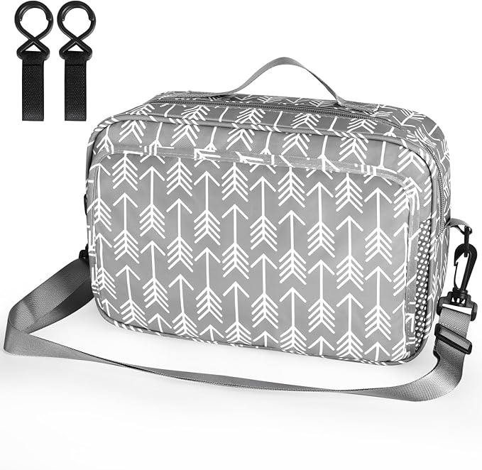 Accmor Stroller Organizer, Universal Stroller Organizer with Insulated Cup Holder Pocket, Dual Purpose Large Capacity Stroller Bag Caddy, Stroller Accessories Fits for Uppababy, Doona, Nuna Strollers